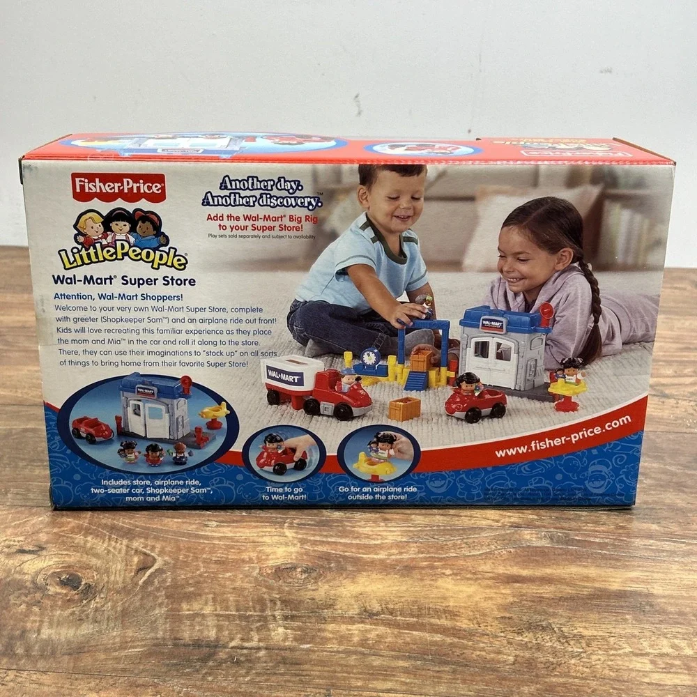2005 Fisher Price Little People Wal-Mart Super Store Sealed New in Box J7735